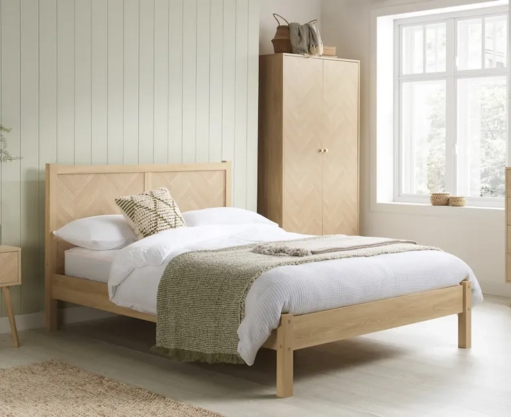 Lecce Oak Bed Frame